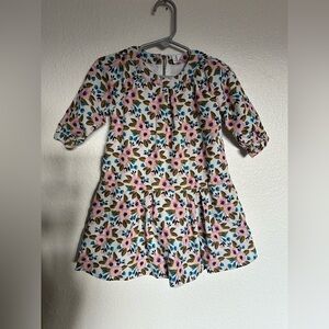 Egg by Susan Lazer fine corduroy dress. Size 2 years. Pink floral.